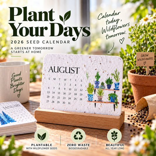 Early Eco-Friendly Plantable Timeless Seed Calendar 2027