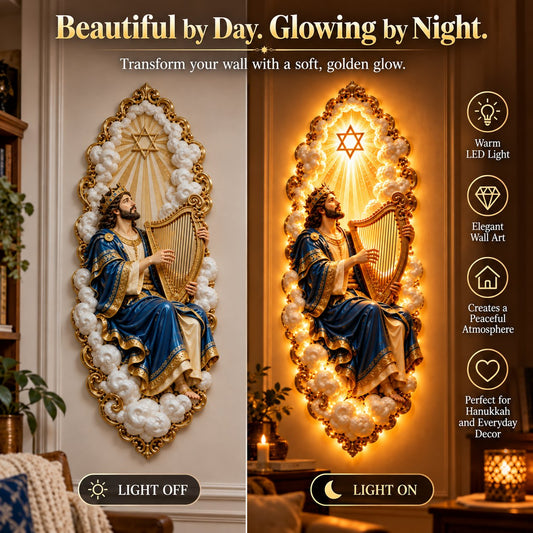 Jewish Heritage Illuminated Wall Art High Priest Inspired Design