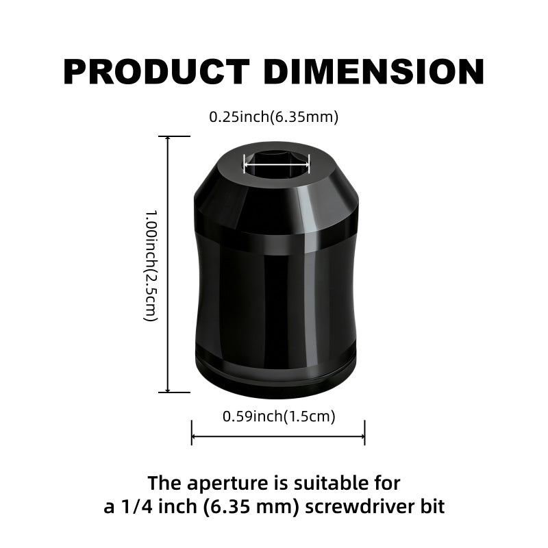 Magnetic Screw Positioner Depth Limiter, Strong Magnet Holds Screws Without Dropping, Prevents Wood Splitting
