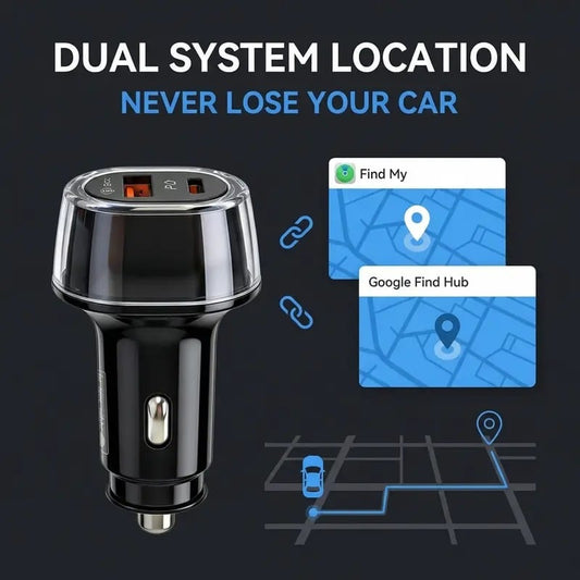 2-in-1 Smart Car Charger & Vehicle Tracker
