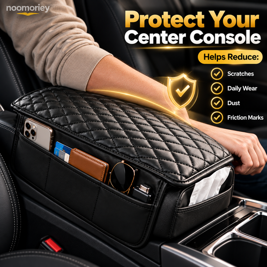 3-in-1 Car Armrest Cushion with Storage & Console Protection