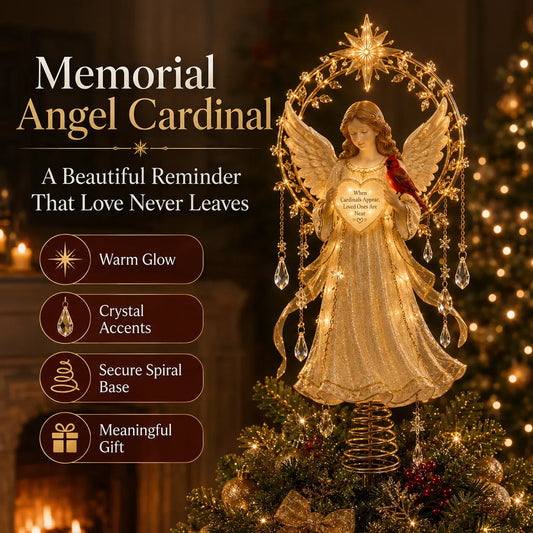 Lighted Memorial Christmas Tree Topper Collection