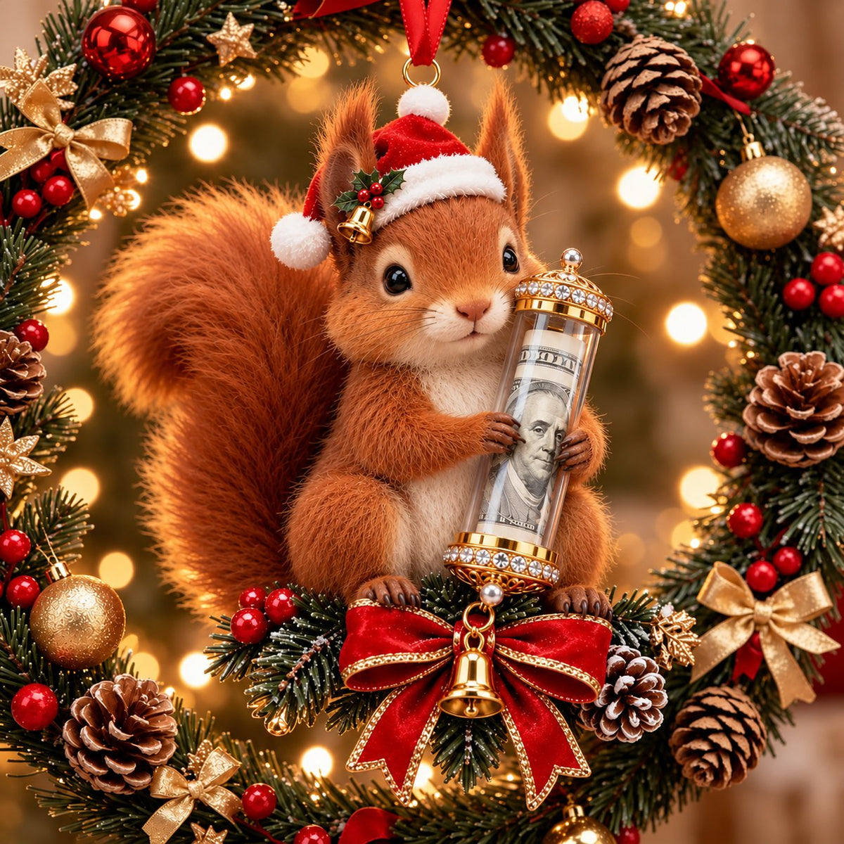 Christmas Cash Gift Ornament - A Fun Way to Give Money This Christmas