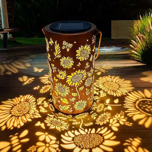 Sunflower Solar Garden Lantern