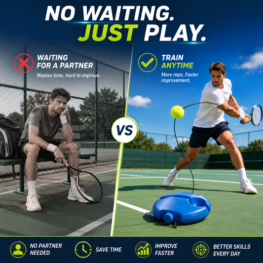 Solo Tennis Trainer Rebound Set