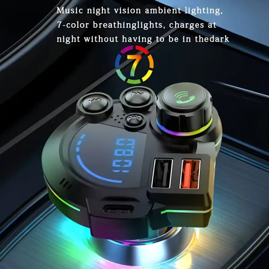 30W Type-C Car Charger & Bluetooth 5.3 FM Transmitter