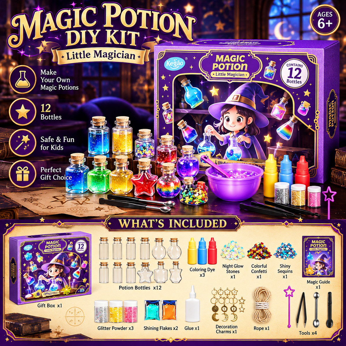 Starlit Wish Potion Lab DIY Zodiac Magic Potion Making Kit