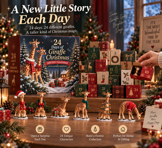 24 Days of Giraffe Christmas 24 Unique Holiday Characters