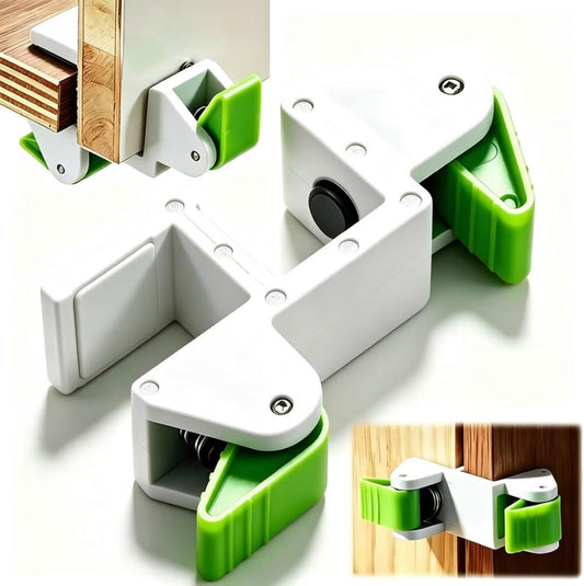 Woodworking Scribe Jig & Cabinet Filler Clamp Tool, Dual-Side Spring-Loaded Fast Clamp for Holding, Aligning