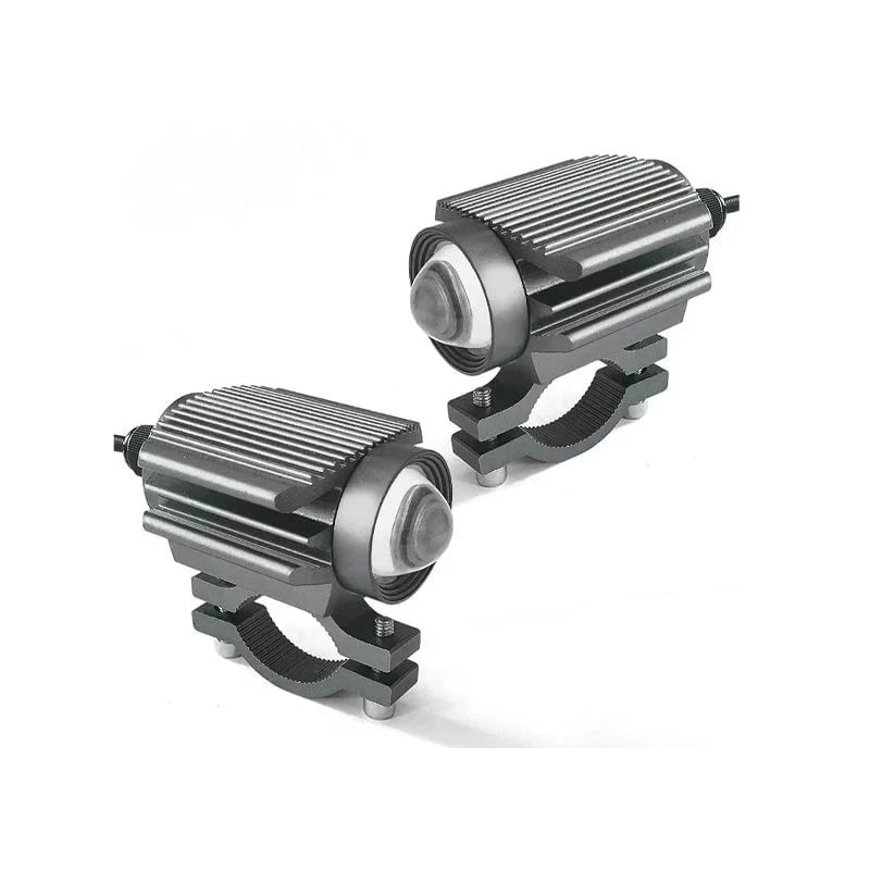 Universal Motorcycle LED Spotlight Dual Color Auxiliary Driving Light