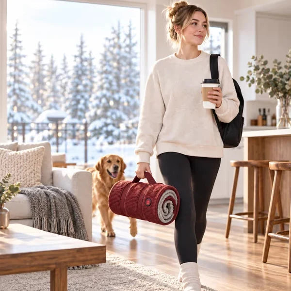 Wearable Heated Blanket for Cozy Couch & Desk Comfort