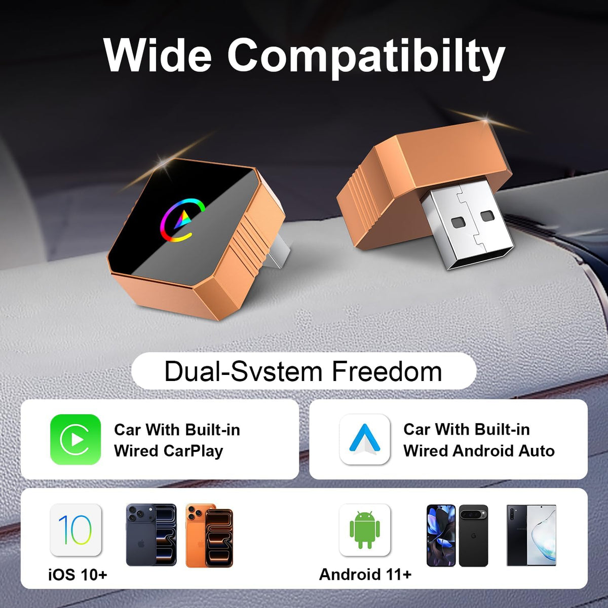 π Wireless CarPlay & Android Auto Adapter β Drive Smarter, Safer & Wire-Free! π±β¨