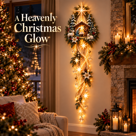 Nativity Starfall Wall Light A Meaningful Christmas Glow