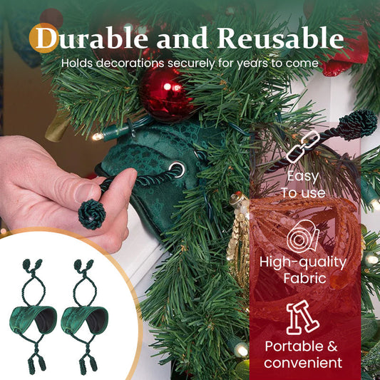 Reusable Banister Garland Ties No-Scratch Christmas Decor Straps