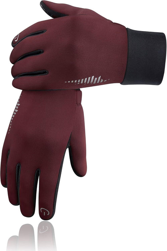 Christmas Winter Gloves Women Men Ski Gloves Liners Thermal Warm Touch Screen