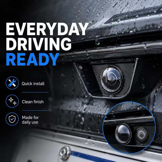 2 Pcs Mirror Shape 360 Panoramic Rearview Car Camera Lens Cover