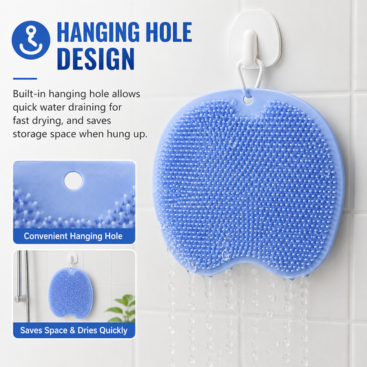 Back/Foot Shower Cleansing Brush - For Cleansing and Exfoliation