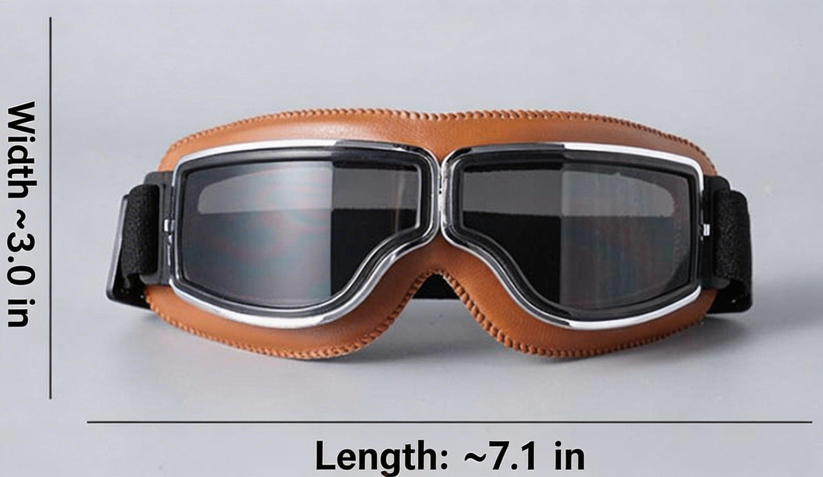 OTG Vintage Motorcycle Goggles (Fits Over Glasses)