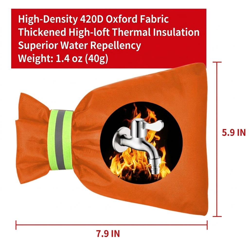 Outdoor Faucet Cover | Winter Freeze Protection Insulated Spigot Protector