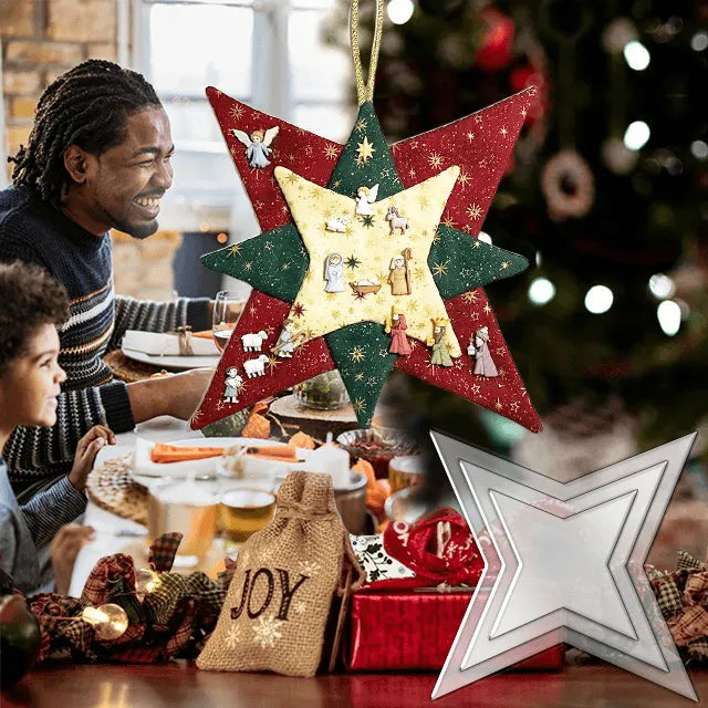Christmas Patchwork Star Template Set-- With Instructions