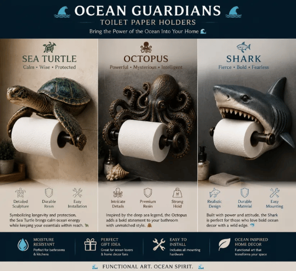 Ocean Guardians Toilet Paper Holder Series