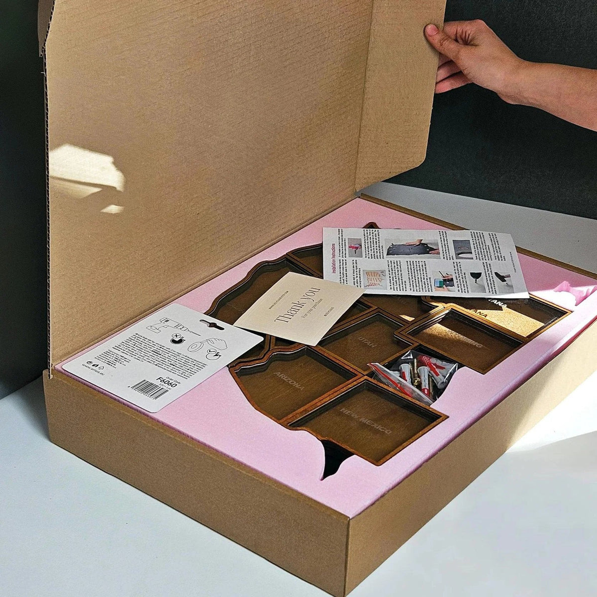 Personalized USA Travel Memory Map Collect & Display Your Travel Keepsakes