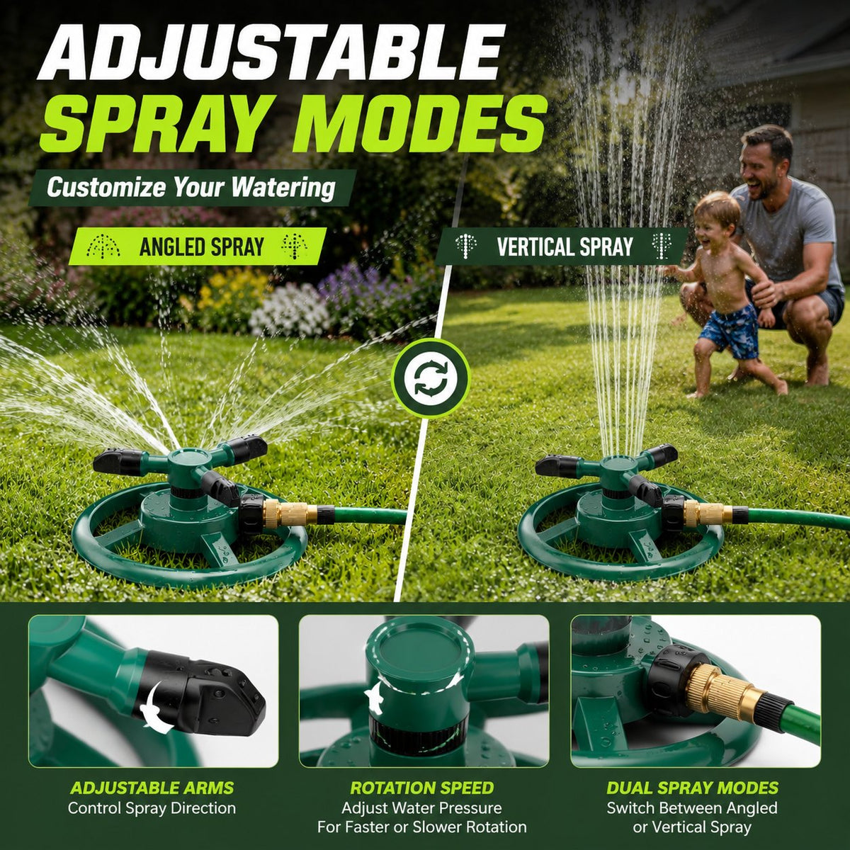 Automatic 360 Rotating Lawn Sprinkler