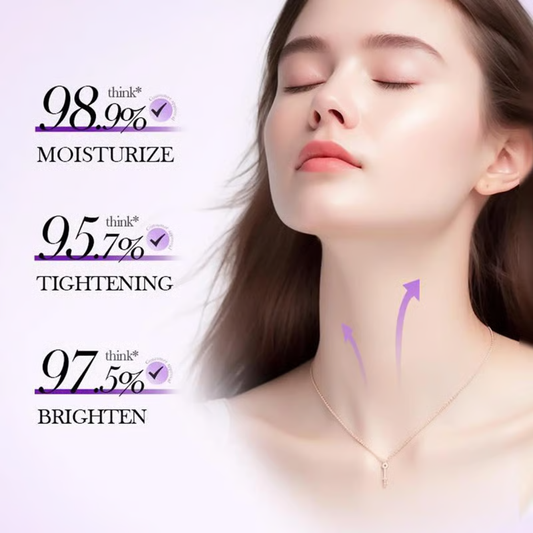 Roller Massage Neck Cream Collagen & Hyaluronic Acid | Firms Neck, Reduces Wrinkles & Double Chin