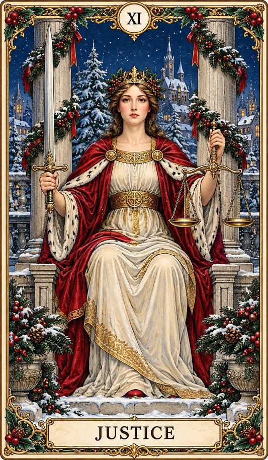 Yuletide Tarot Deck | 78 Festive Cards & A Guided 12-Day Holiday Ritual