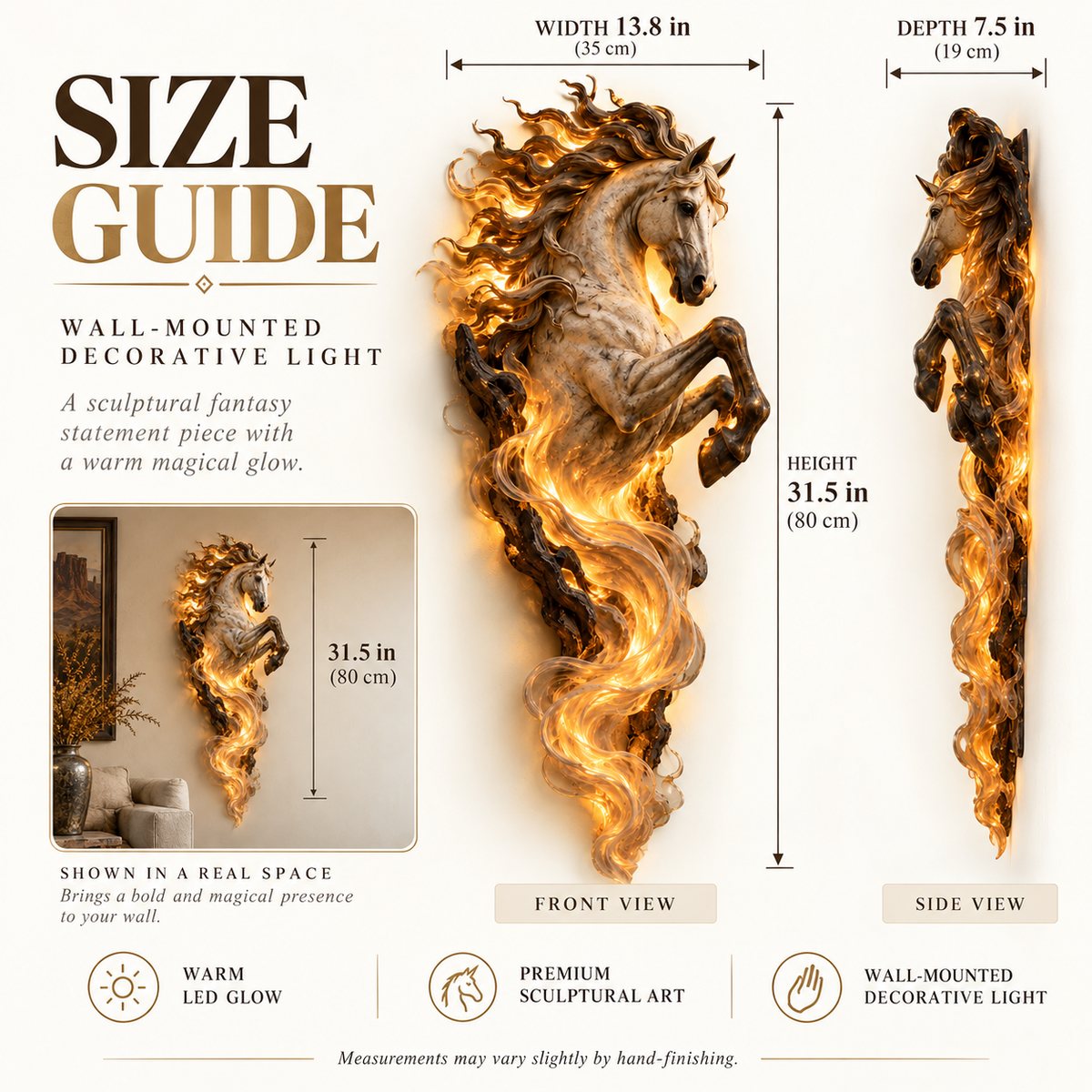 Celestial Flame Unicorn Wall Sconce A Magical Guardian Awakens on Your Wall