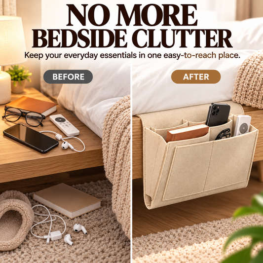 Bedside Hanging Organizer Keep Essentials Within Reach