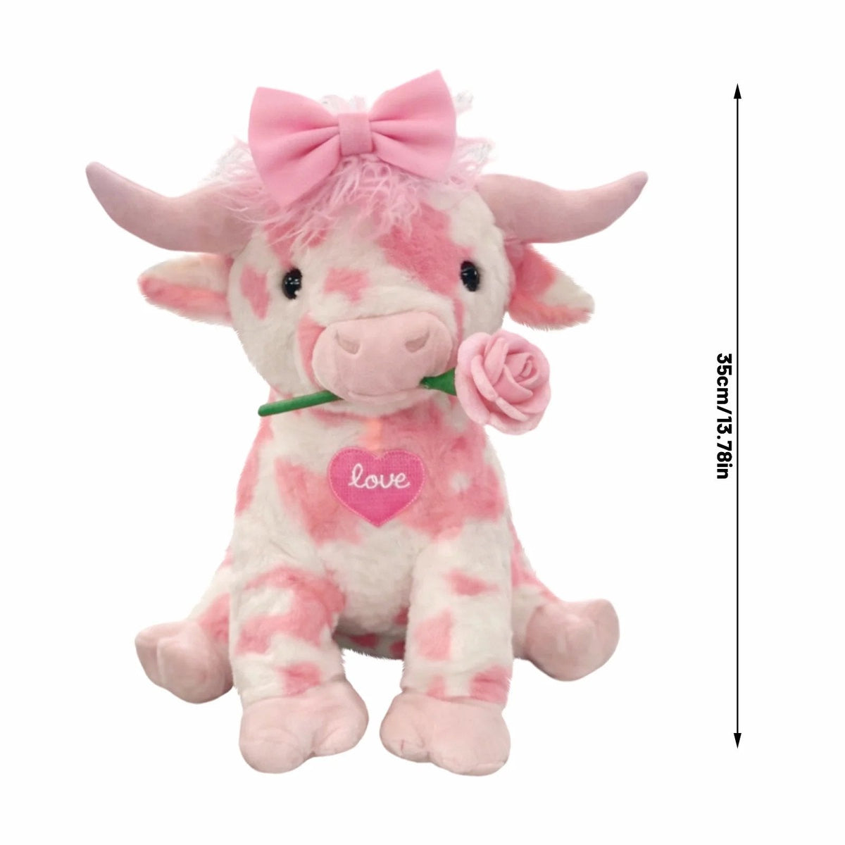 Adorable Pink Highland Cow Plush