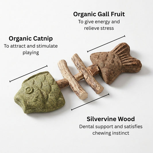 Catnip Silvervine Chew Sticks