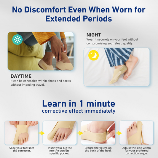 Adjustable Bunion Support Corrector -- Low-Profile Support for Everyday Foot Comfort