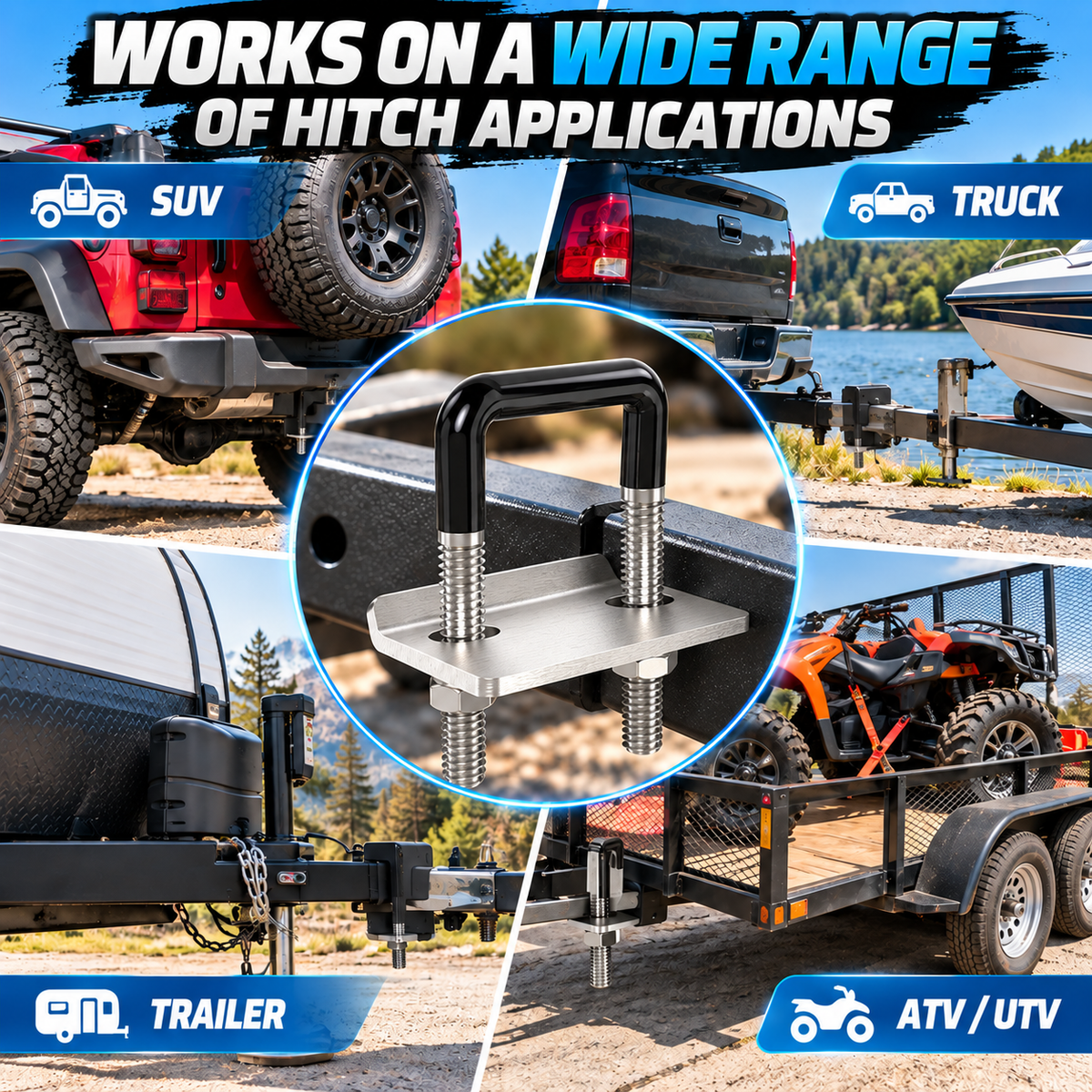 Ultimate Trailer Hitch Tightener & Anti-Rattle Stabilizer