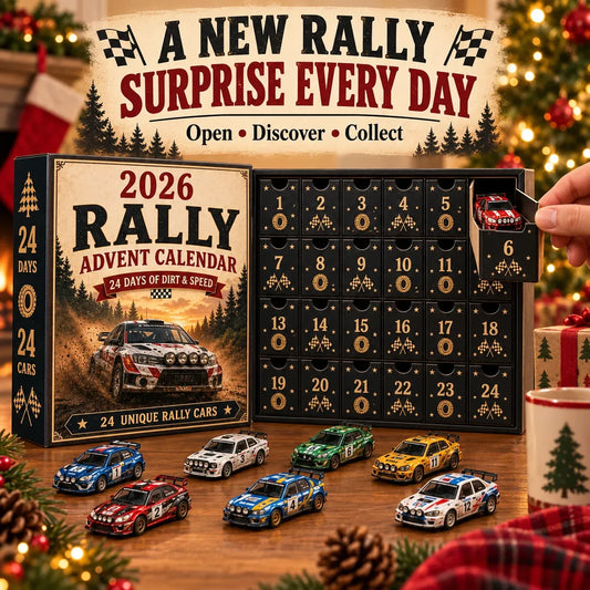 2026 Rally Racing Advent Calendar 24 Days of Dirt & Speed, 24 Collectible Rally Cars