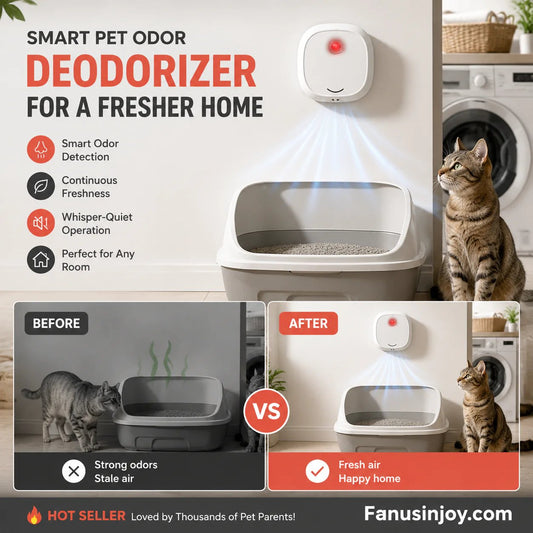 Say goodbye to unpleasant odors with it! Smart Quiet Pet Odor Eliminator