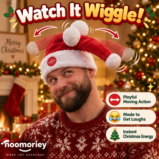 Wiggle & Laugh Moving Santa Hat The Christmas Party Hat Everyone Notices