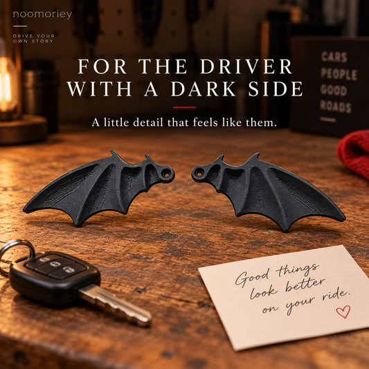 Midnight Wings Bat Wing License Plate Decorations