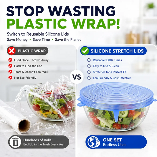 Silicone Stretch Lids Ditch Plastic Wrap, Choose a Better Way