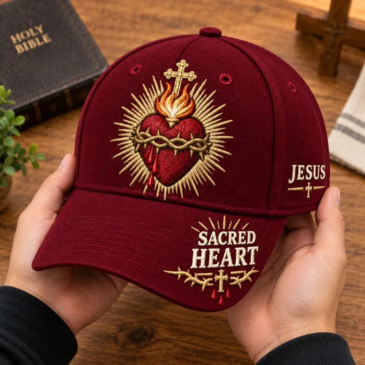 Sacred Heart of Jesus Faith Baseball Cap Wear Your Faith. Carry His Love