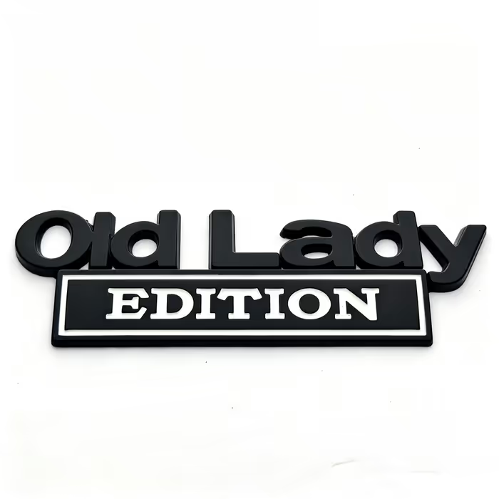 Year - Old Man Edition Car Emblem