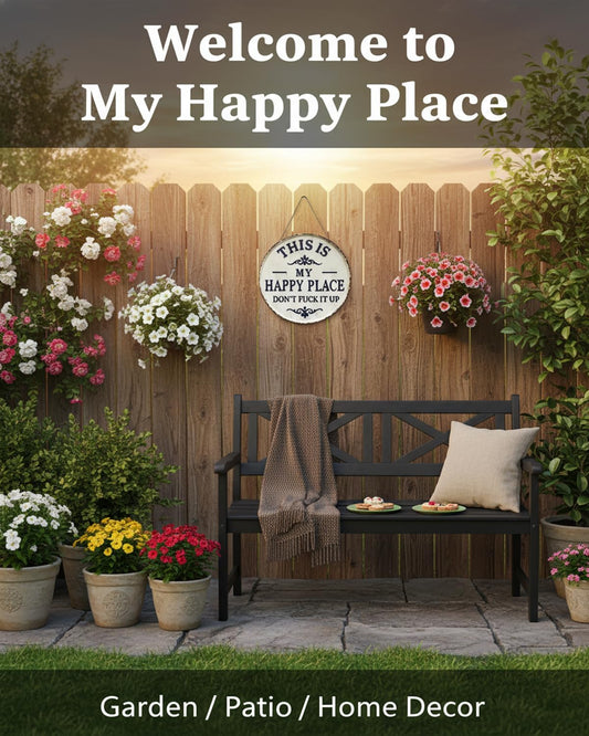 Funny Metal Garden Sign