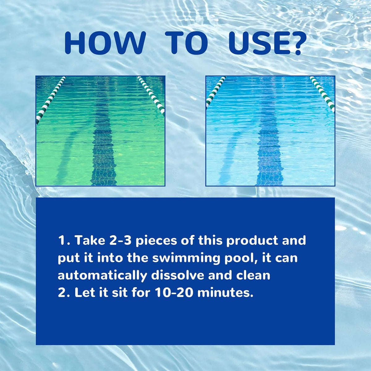 🏊♂️ Pool Cleaning Tablets for Crystal Clear Water – Drop, Dissolve, Dive In! 🌊✨