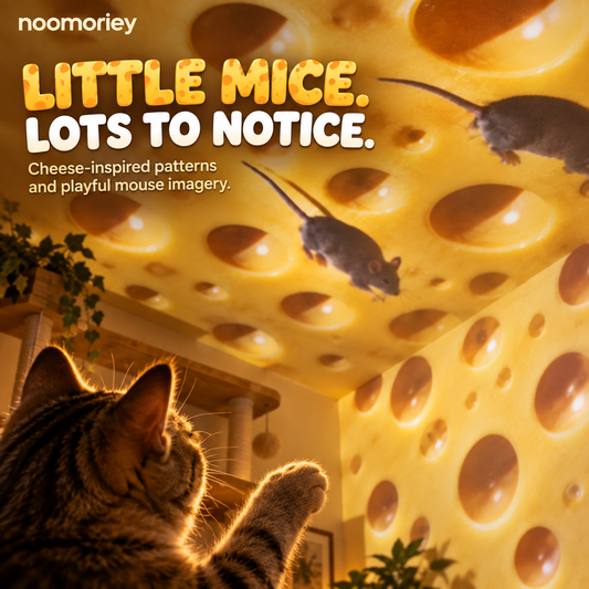 Cheese & Mouse Cat Projector Indoor Fun for Curious Cats