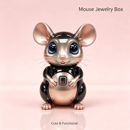 Adorable Mouse Jewelry Organizer Box Perfect Gift for Her