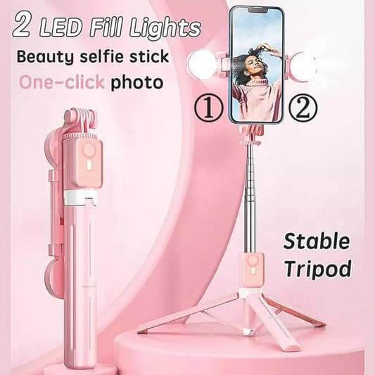 67-Inch Adjustable Portable Retractable Foldable Selfie Stick Tripod