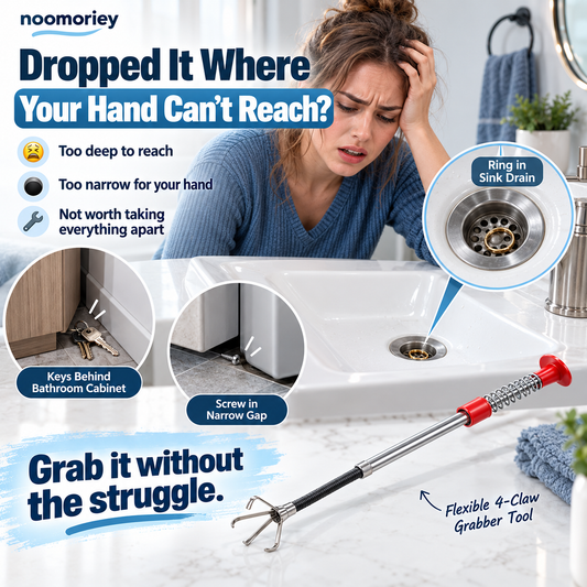 Flexible 4-Claw Grabber Tool Bendable Pickup Tool for Hard-to-Reach Spaces