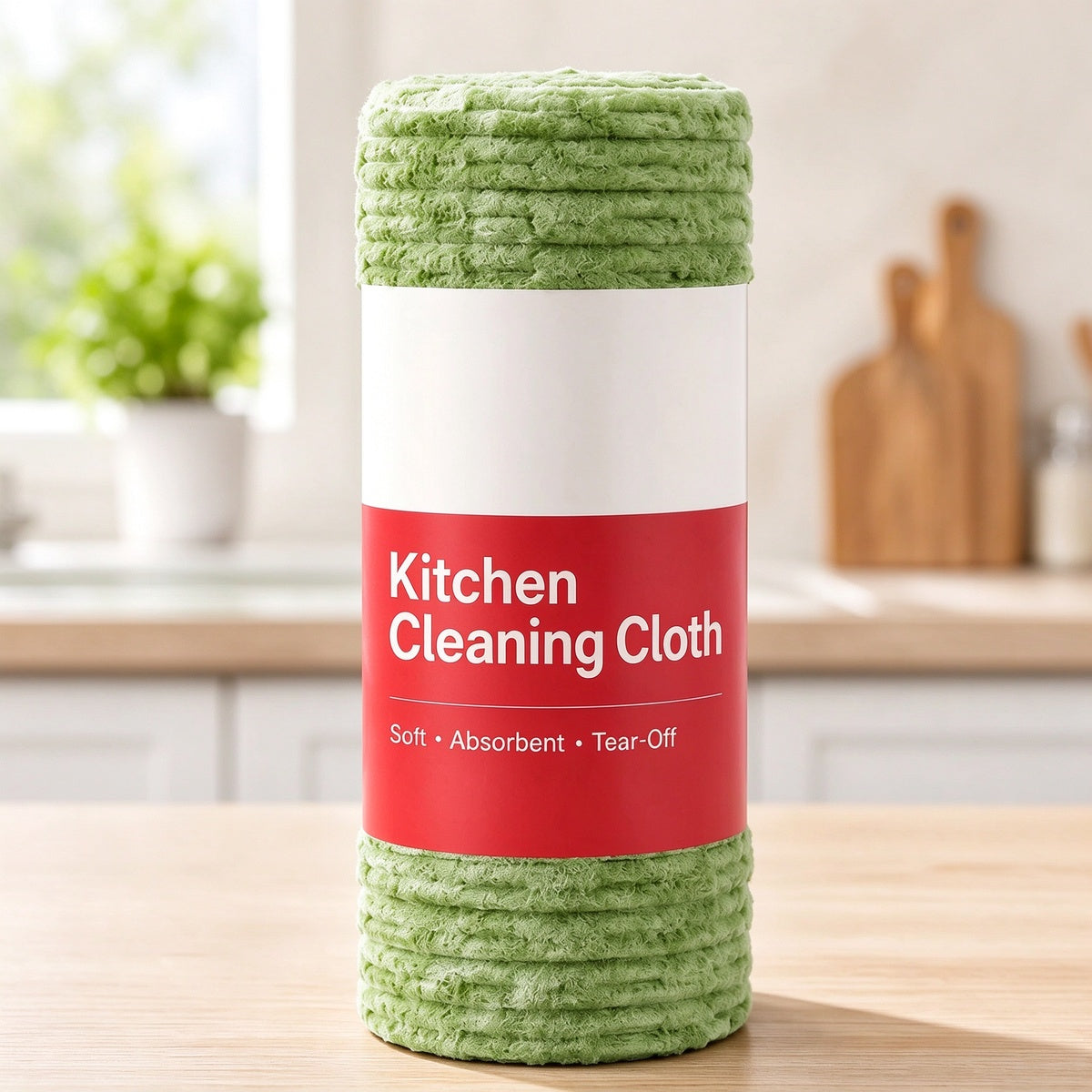 🍃 Bamboo Fiber Cleaning Cloth Roll