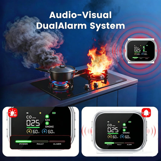 6-in-1 Smart Home Safety Detector